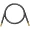 Navac Evacuation Hose, Black, 6', 1/2" Diameter, 1/2" to 1/4" Fitting NHB2 - alternate 1